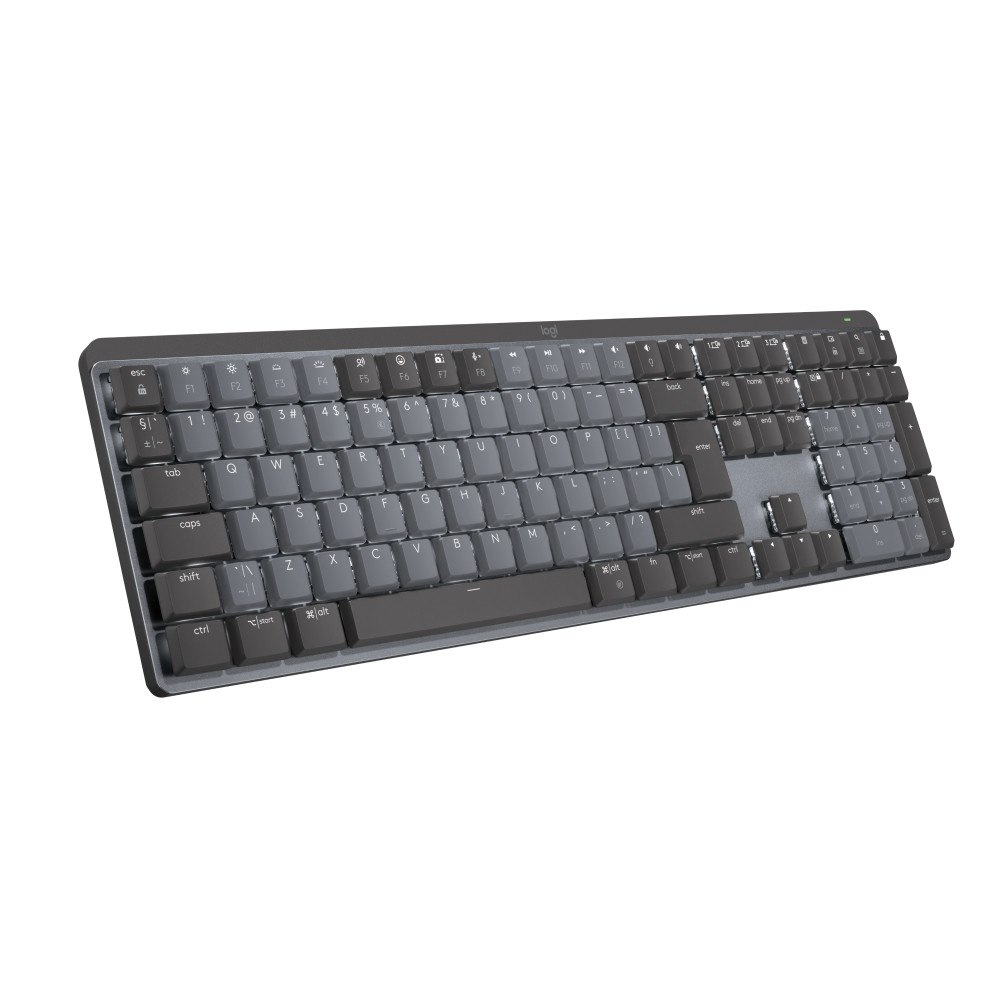 Logitech Logitech MX Mechanical tangentbord Trådlös RF + Bluetooth QWERTY Amerikanskt internationellt grafit, Grå
