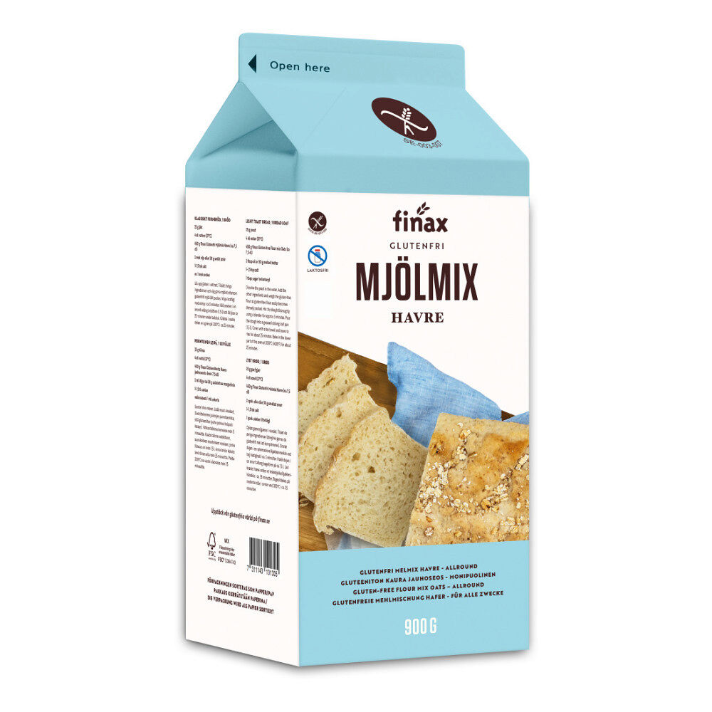 Finax Fin Mjölmix Havre Glutenfri 900 g