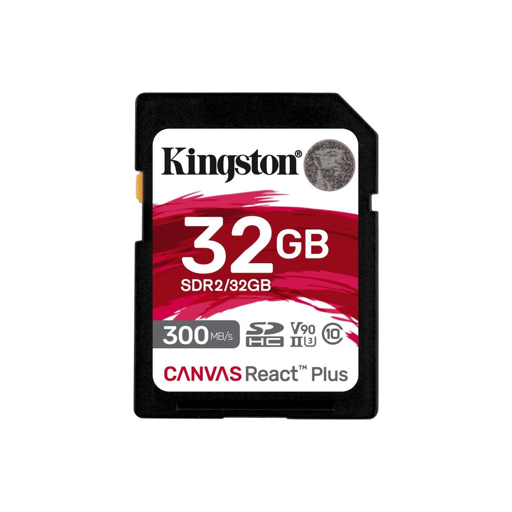 Kingston Technology Kingston Technology Canvas React Plus 32 GB SD UHS-II Klass 10