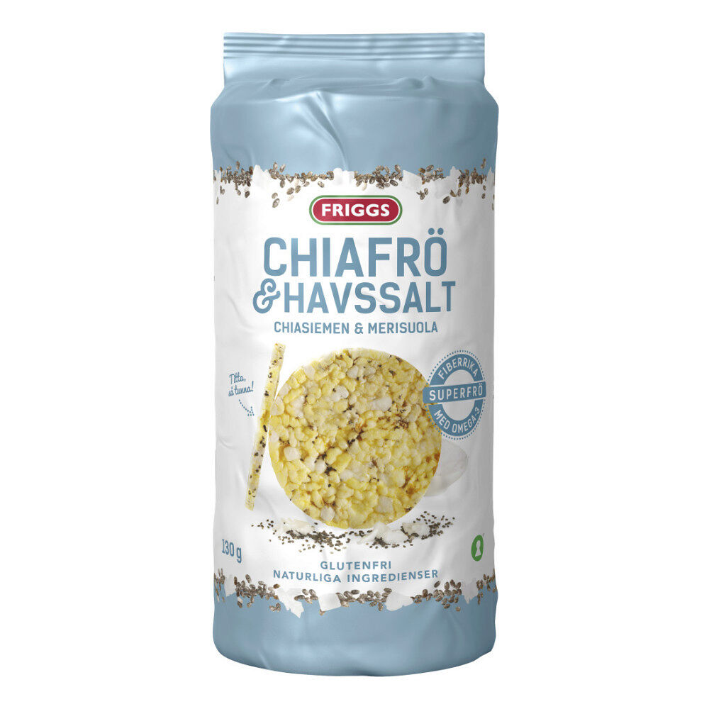 Friggs Majskakor Chiafrön & Havssalt 130 g