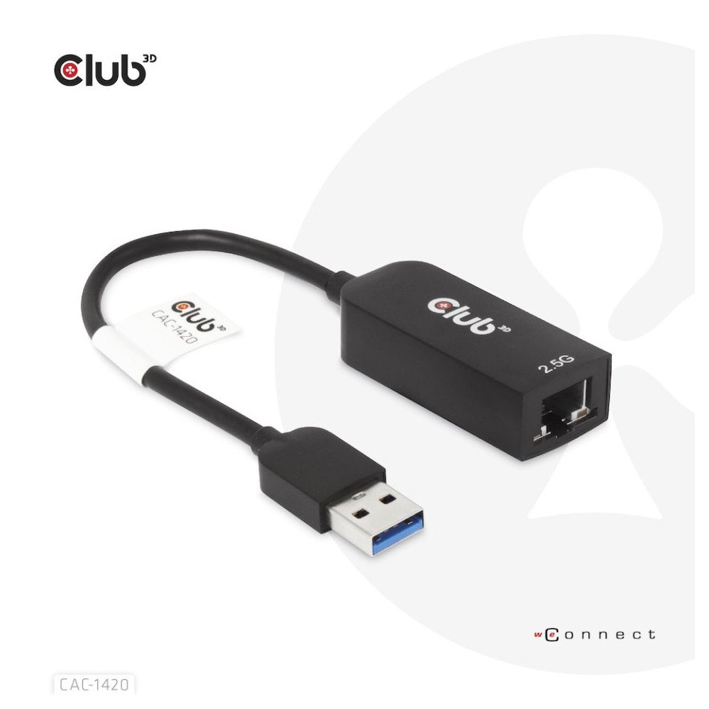 Club 3D CLUB3D CAC-1420 nätverkskort Ethernet 2500 Mbit/s