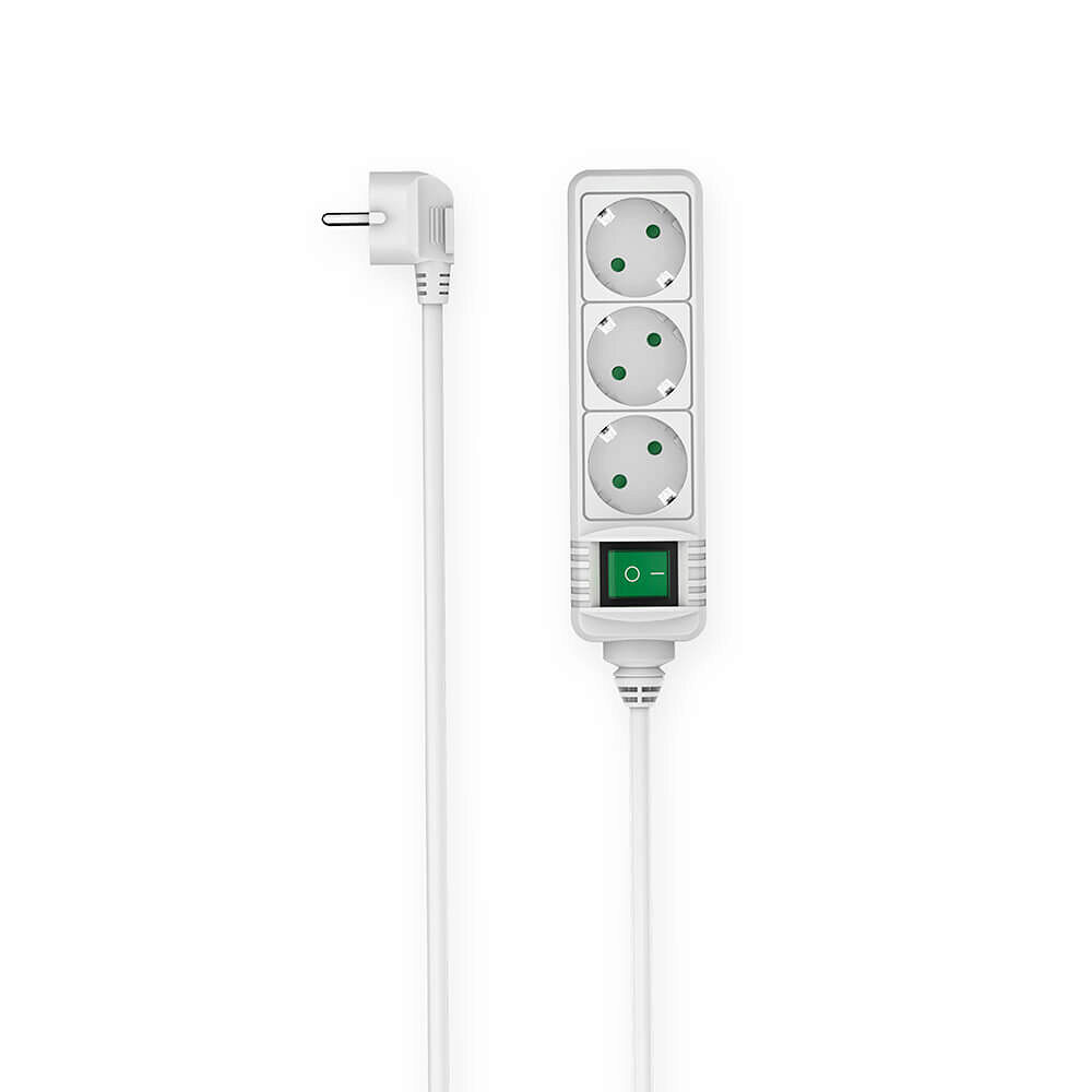 Hama Power Strip 3-way Switch White 3.0m