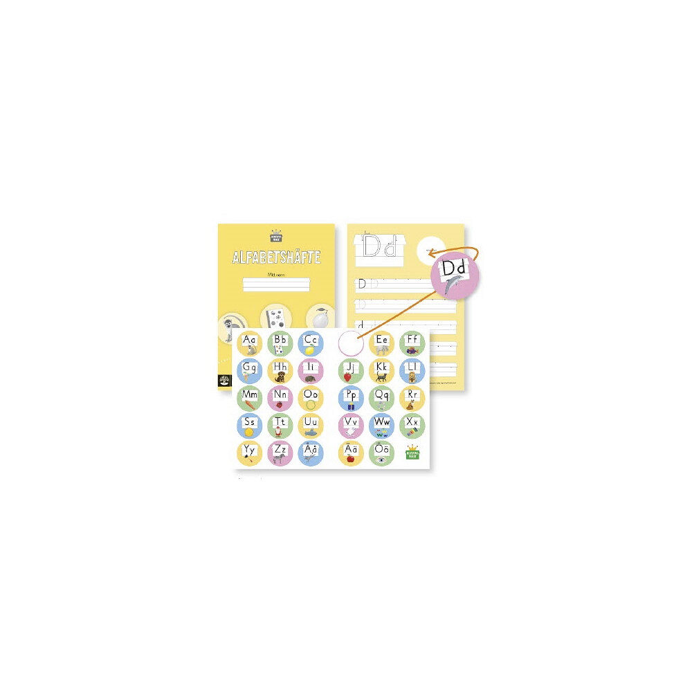 Natur & Kultur Läromedel och Akademi Bokstavsriket Alfabetshäfte (8-pack) (häftad)
