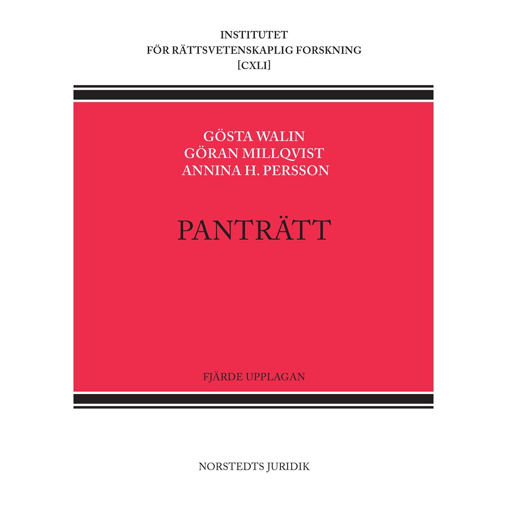 Gösta Walin Panträtt (häftad)