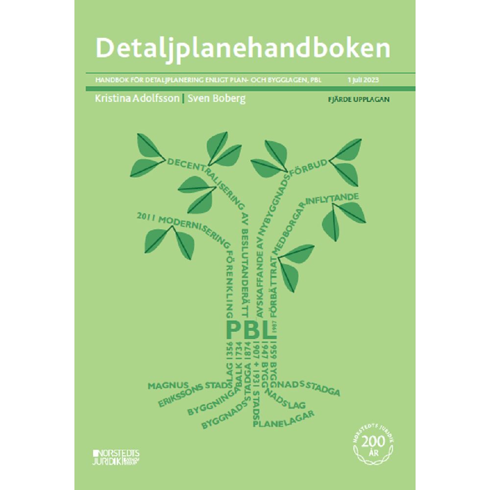 Sven Boberg Detaljplanehandboken : handbok för detaljplanering enligt plan- och bygglag (bok, spiral)