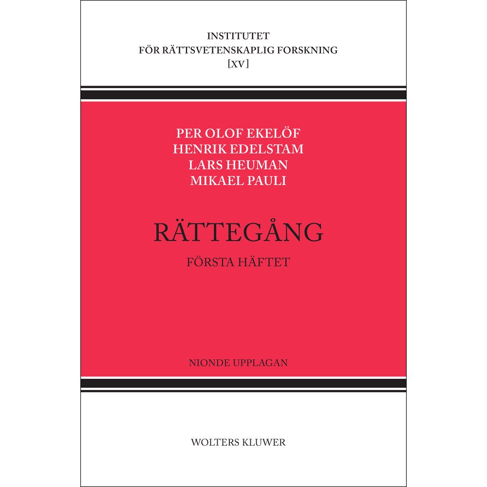 Per Olof Ekelöf Rättegång. Första häftet (häftad)