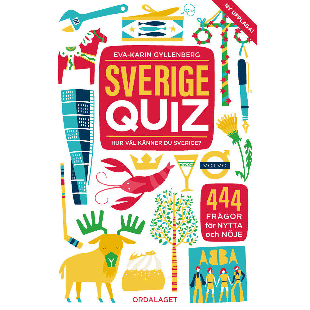 Eva-Karin Gyllenberg Sverigequiz : hur väl känner du Sverige? (bok, danskt band)