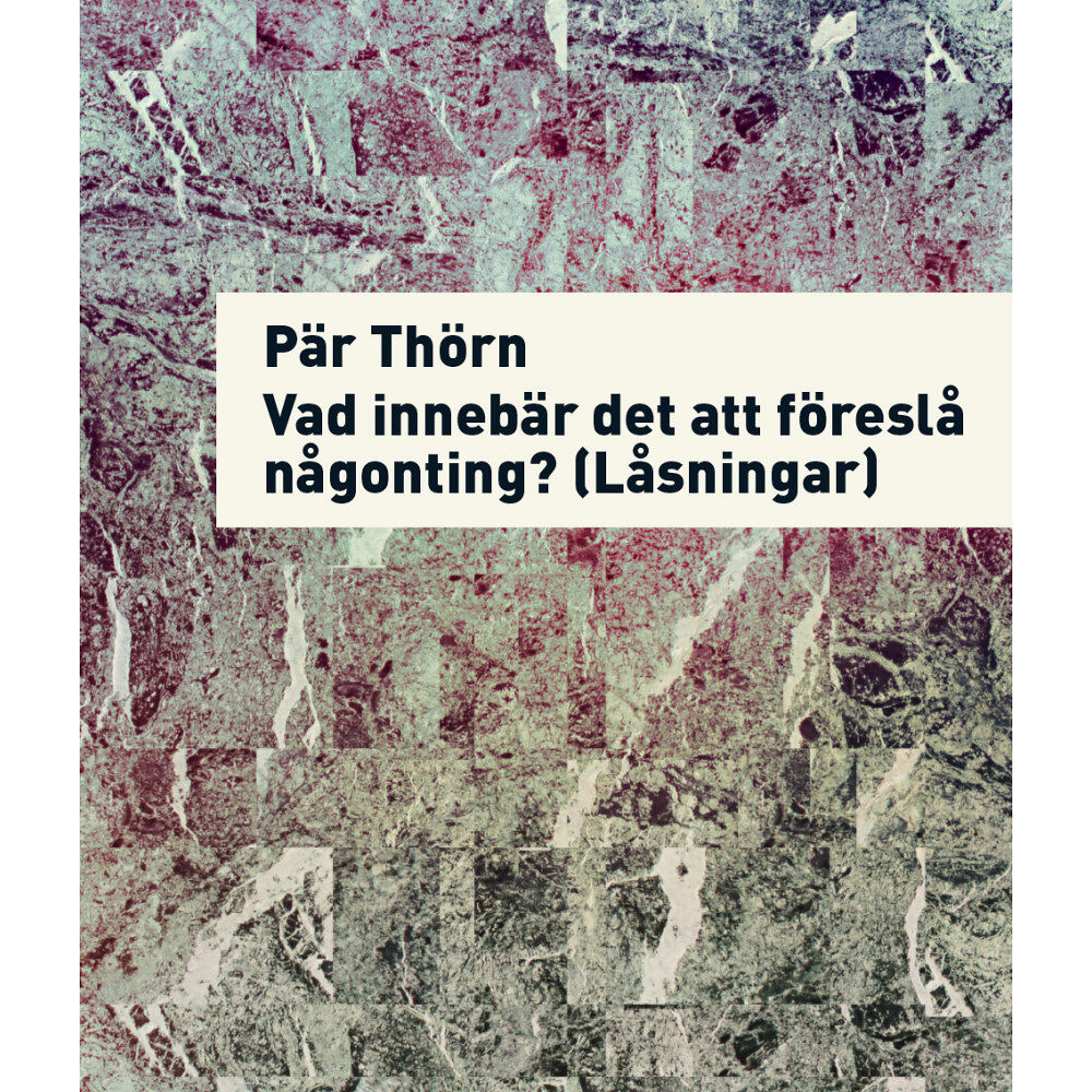 Pär Thörn Vad innebär det att föreslå något? (Låsningar) (häftad)