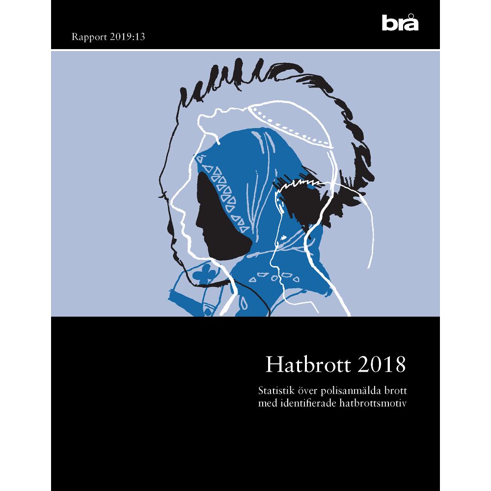 Brottsförebyggande rådet/Brå Hatbrott 2018 : Statistik över polisanmälningar med identifierade hatbrottsmotiv och självrapporterad utsatthet för hatb...