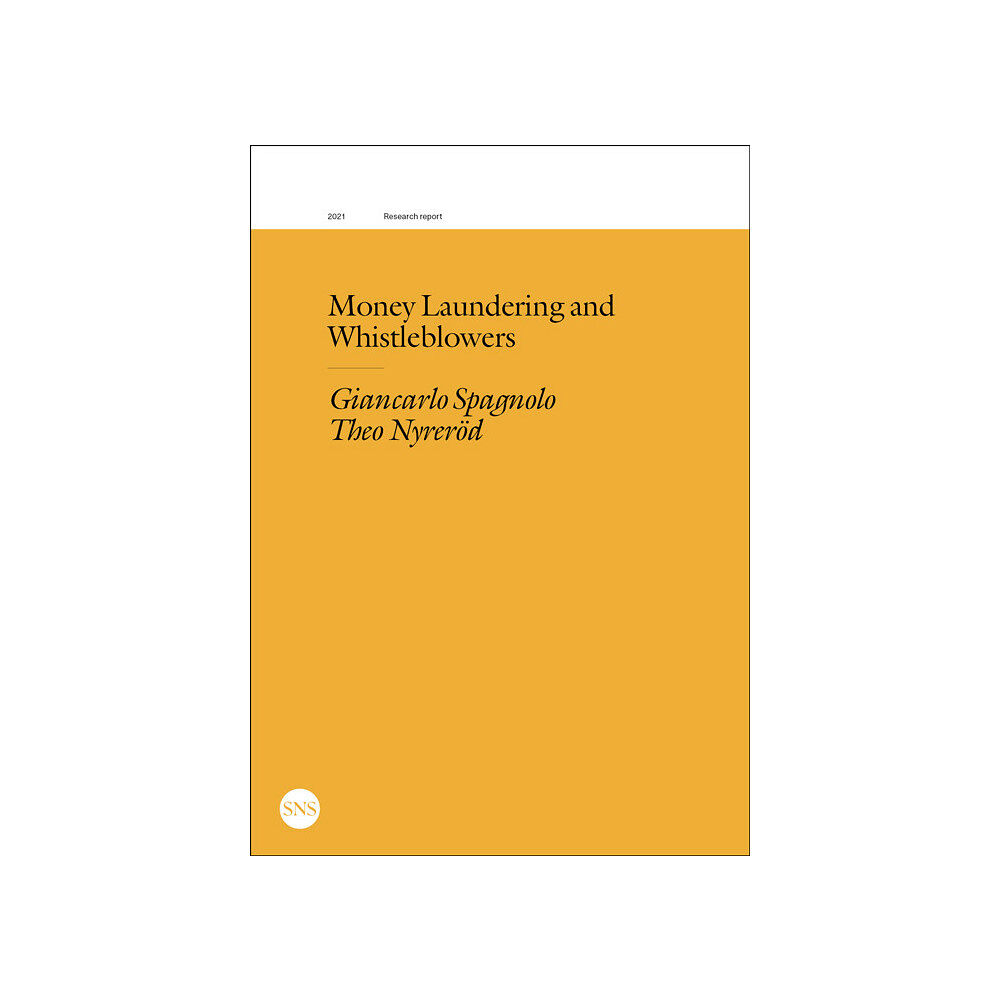 Giancarlo Spagnolo Money laundering and whistleblowers (häftad, eng)