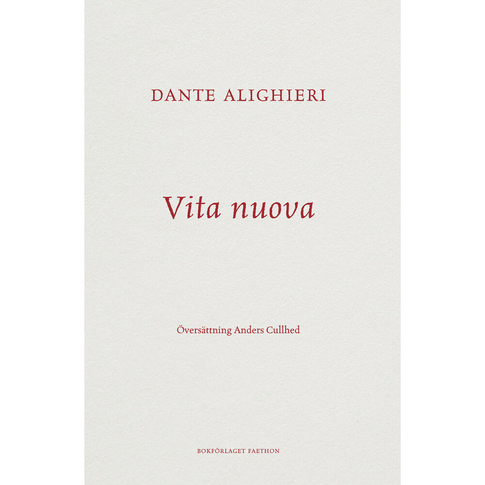 Bokförlaget Faethon Vita nuova (inbunden)