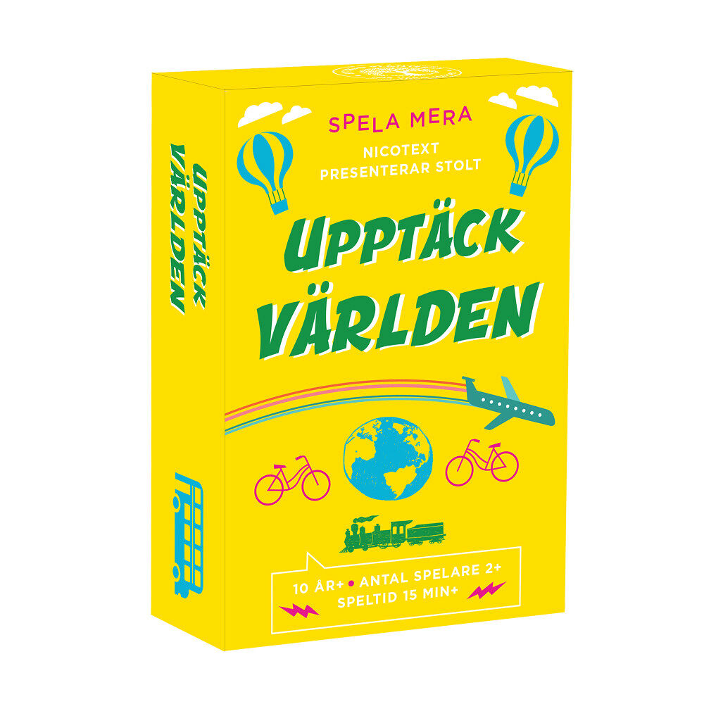 Nicotext Spela mera: Upptäck världen (bok)