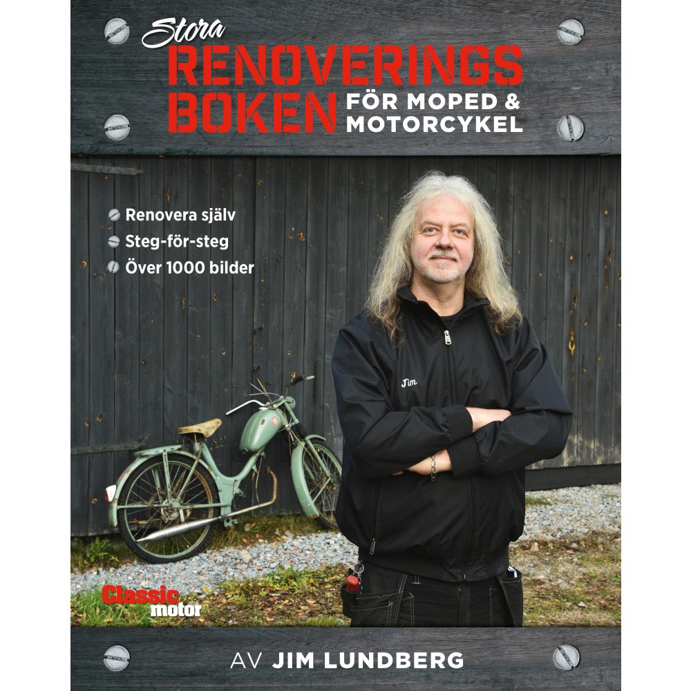 Jim Lundberg Stora renoveringsboken för moped och motorcykel (inbunden)
