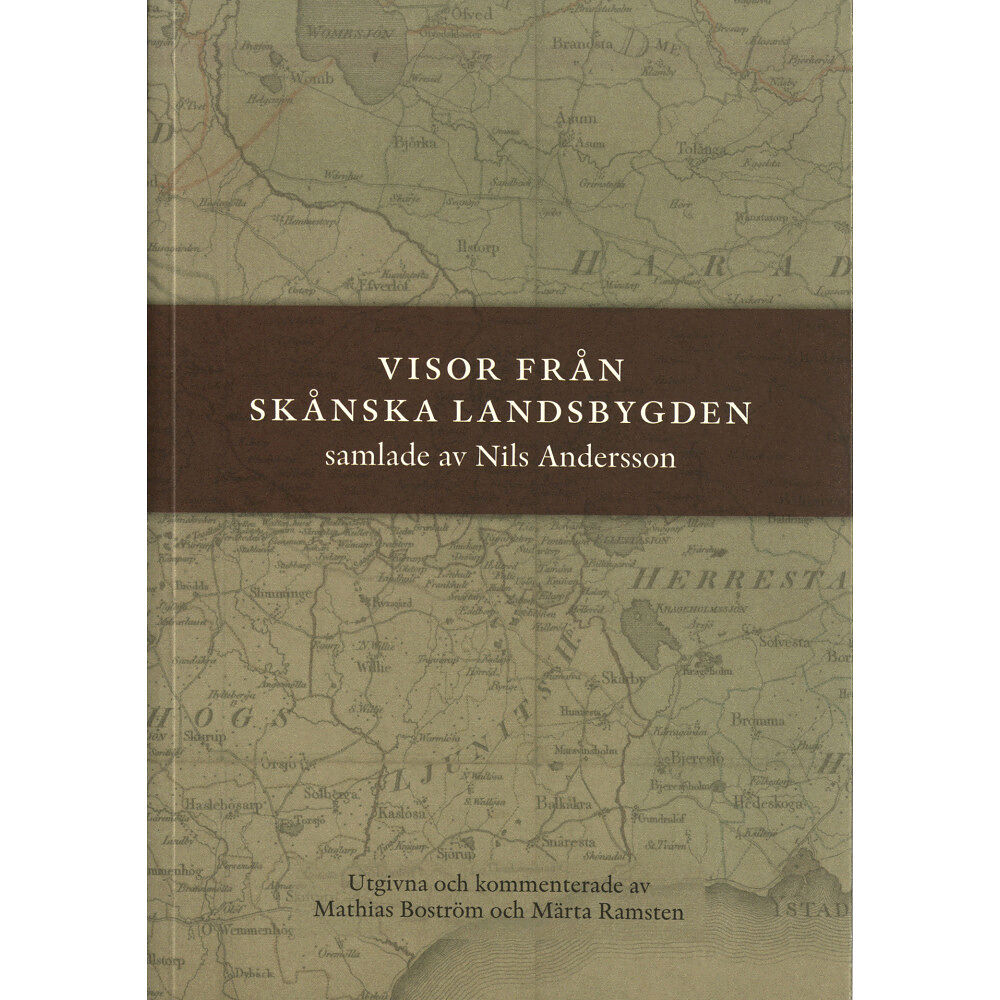 Nils Andersson Visor från skånska landsbygden (bok, danskt band)