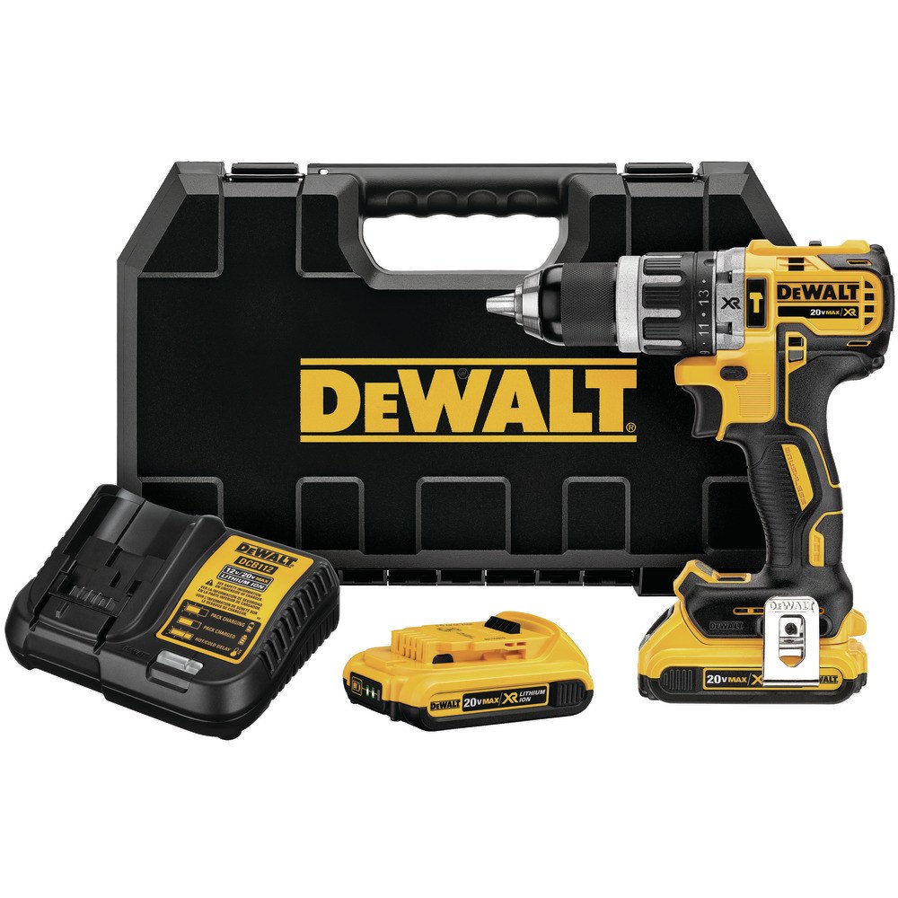 DeWalt DeWALT DCD796D2-QW borr utan nyckel 1,6 kg Svart, Gul