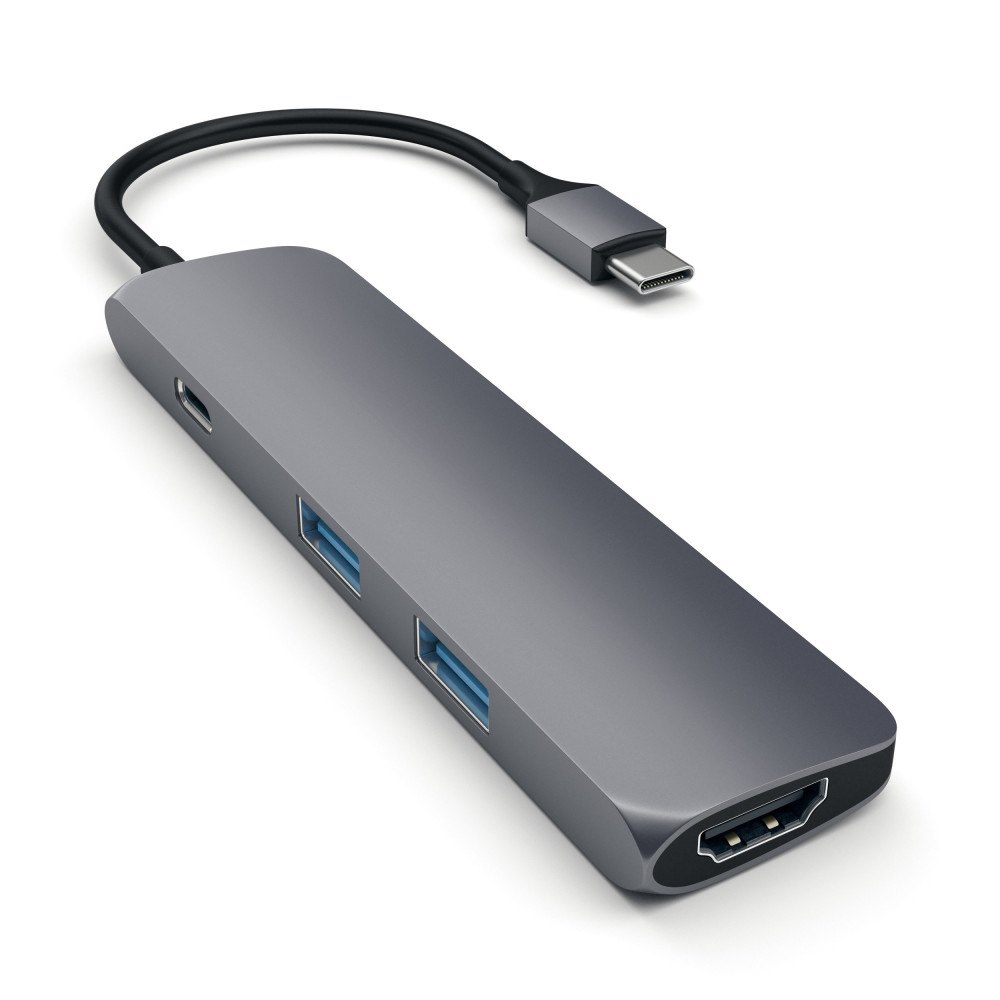 Satechi Satechi ST-CMAM dockningsstationer för bärbara datorer USB 3.2 Gen 1 (3.1 Gen 1) Type-C Grå