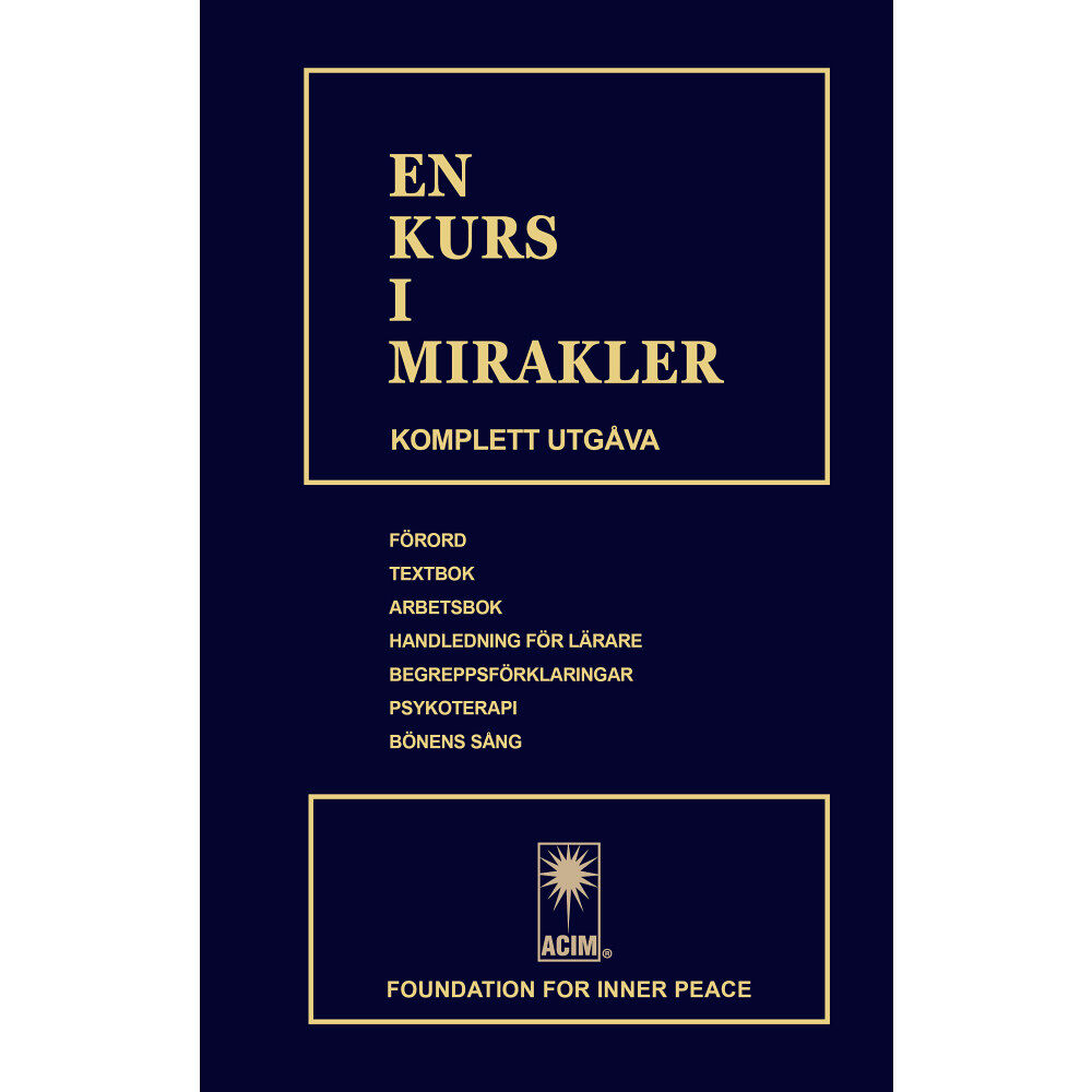 Regnbågsförlaget AB En kurs i mirakler (ACIM) (inbunden)