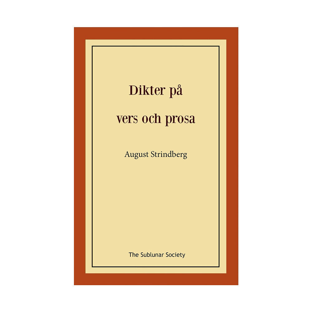 August Strindberg Dikter på vers och prosa (häftad)