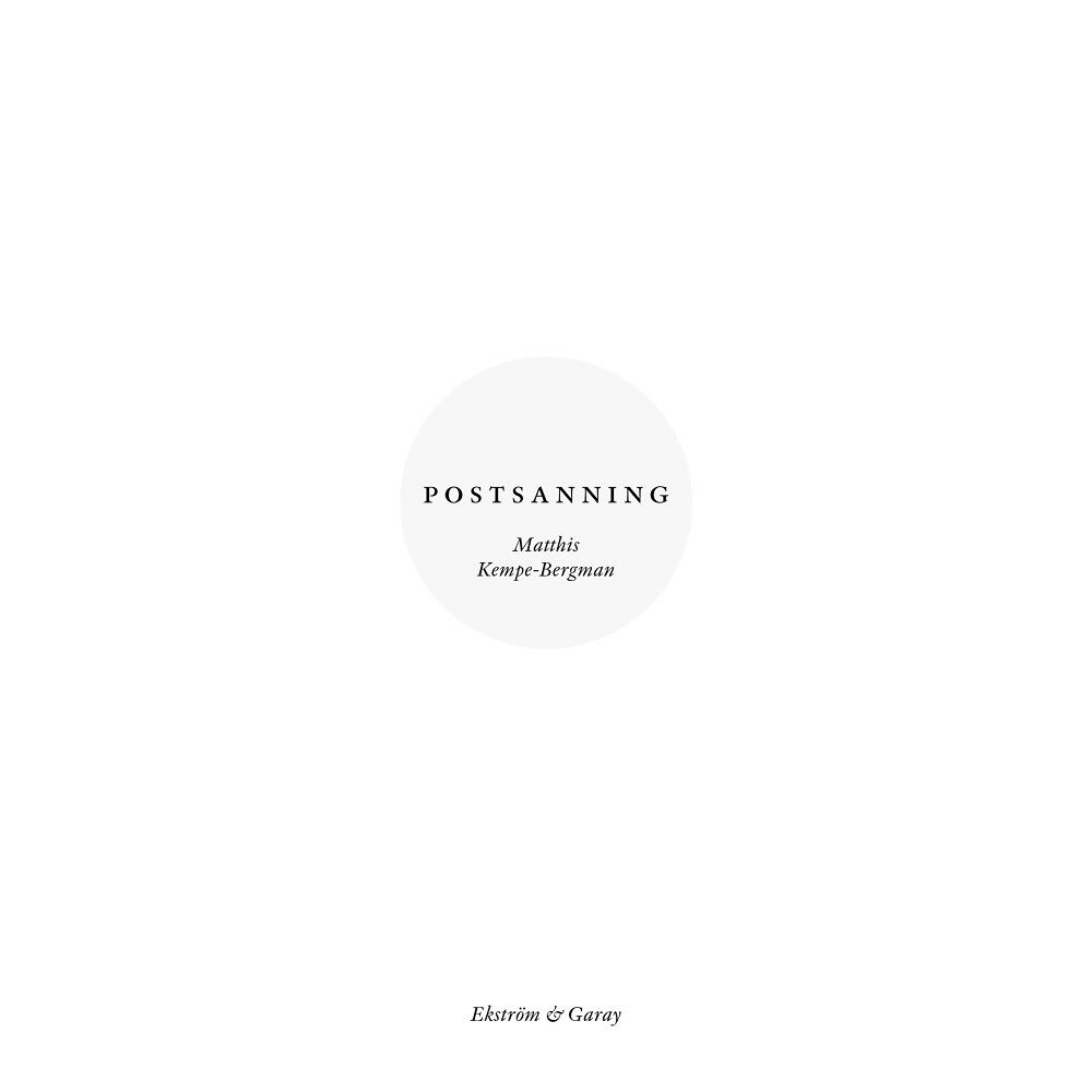 Ekström & Garay Postsanning (bok, danskt band)