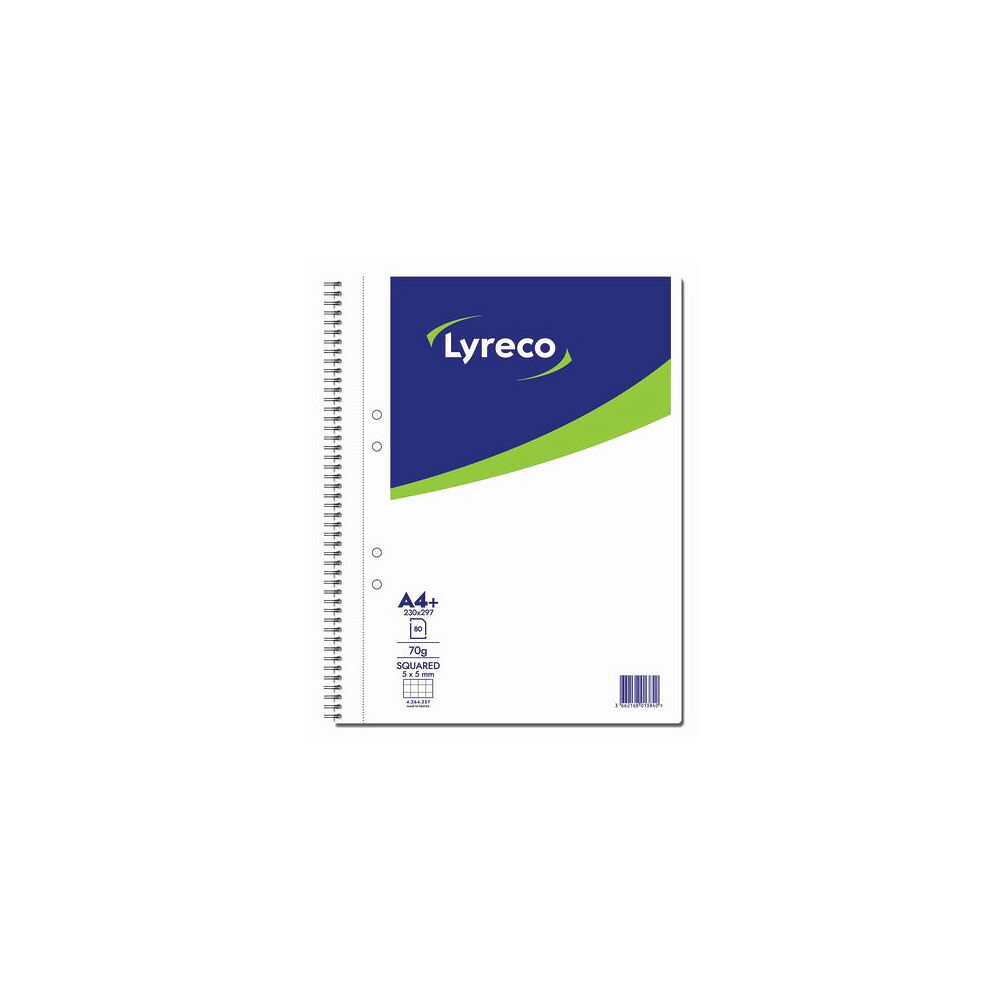 Lyreco Kollegieblock LYRECO A4 70g 80bl rut