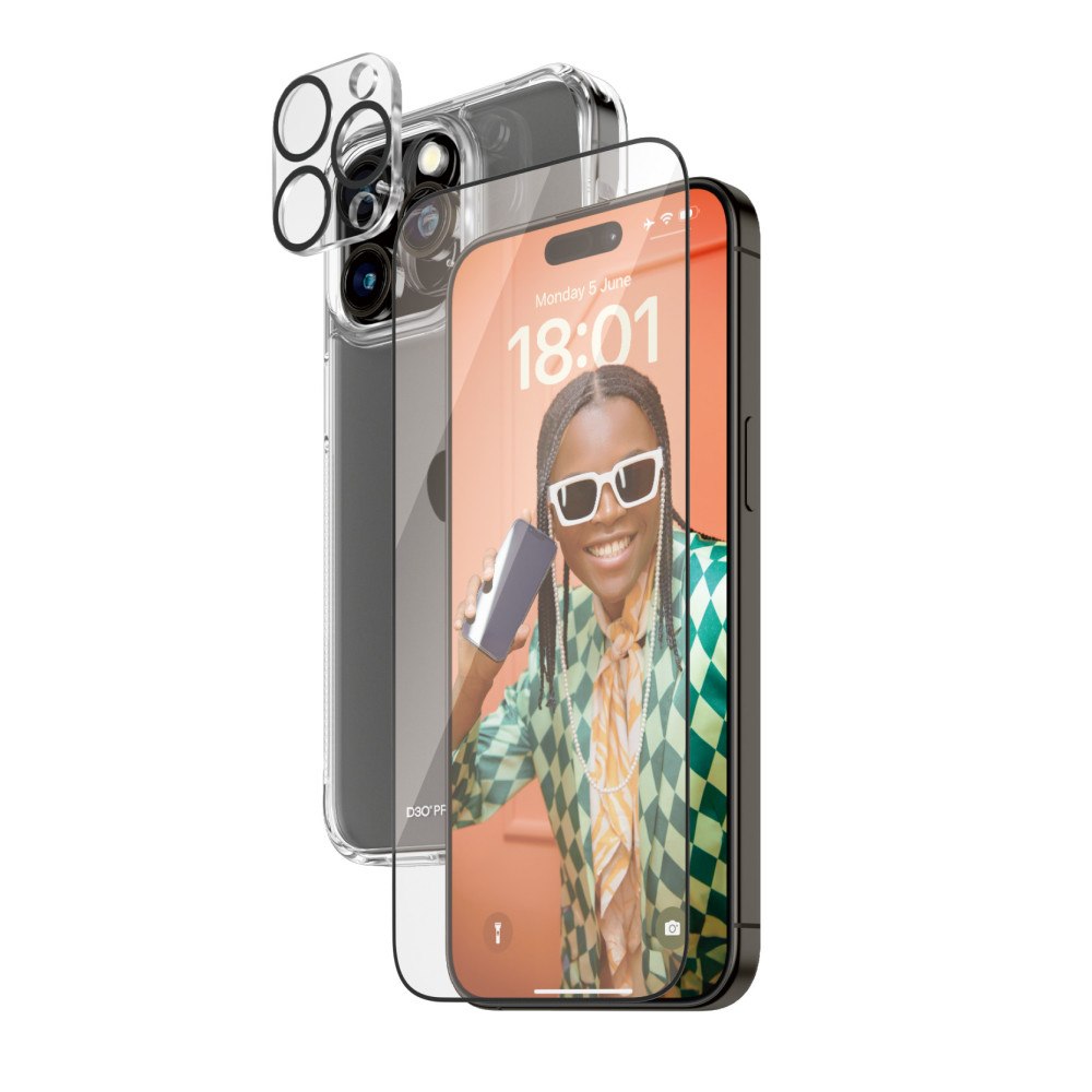 PanzerGlass PanzerGlass B1175+2812 skärm- och baksidesskydd till mobiltelefon Genomskinligt skärmskydd Apple 1 styck