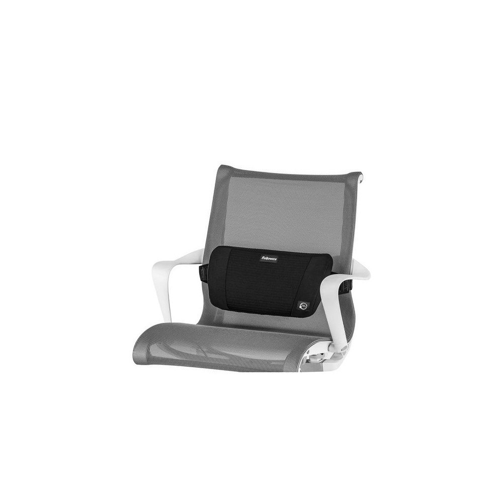 FELLOWES Ryggstöd FELLOWES PlushTouch svart