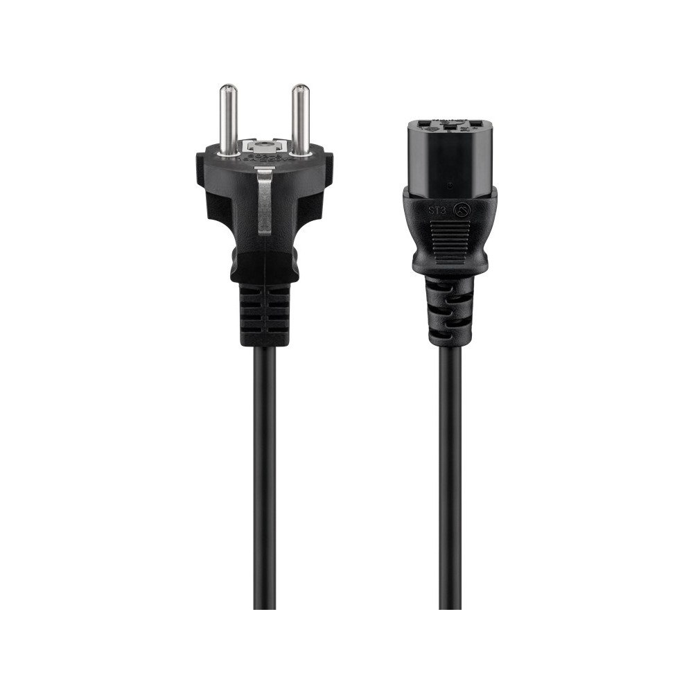 Goobay Goobay 96037 strömkablar Svart 5 m Strömkontakt typ F IEC C13