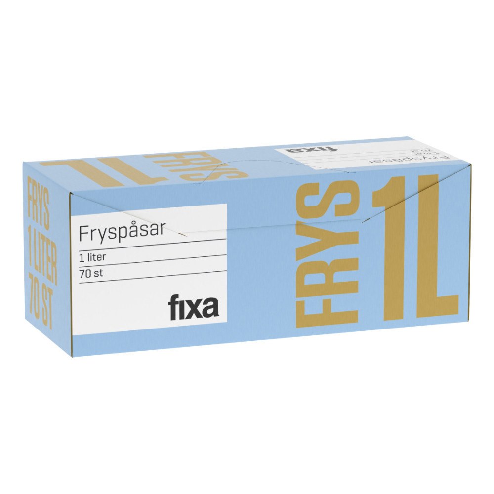 Fixa Fryspåse 1 Liter 70-pack