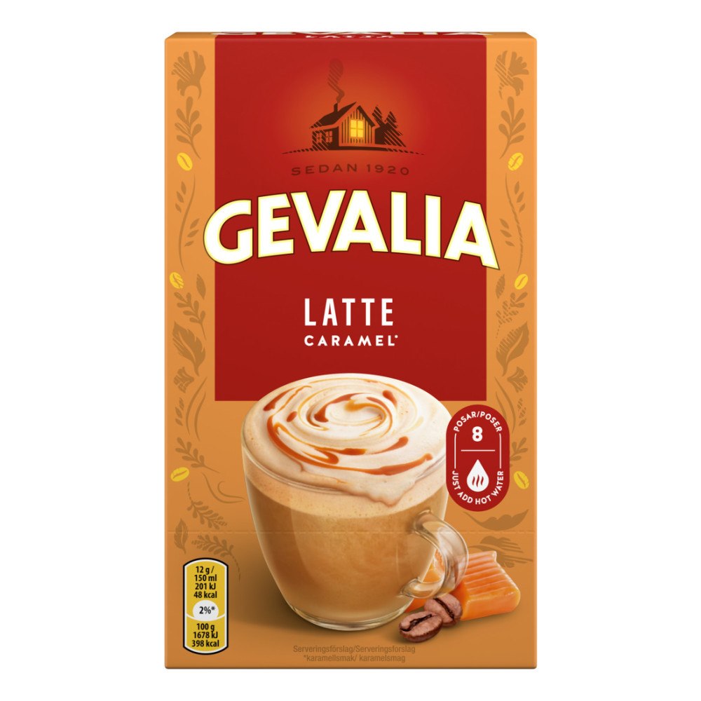GEVALIA GEV KAFFE8P LATTE CARAMEL