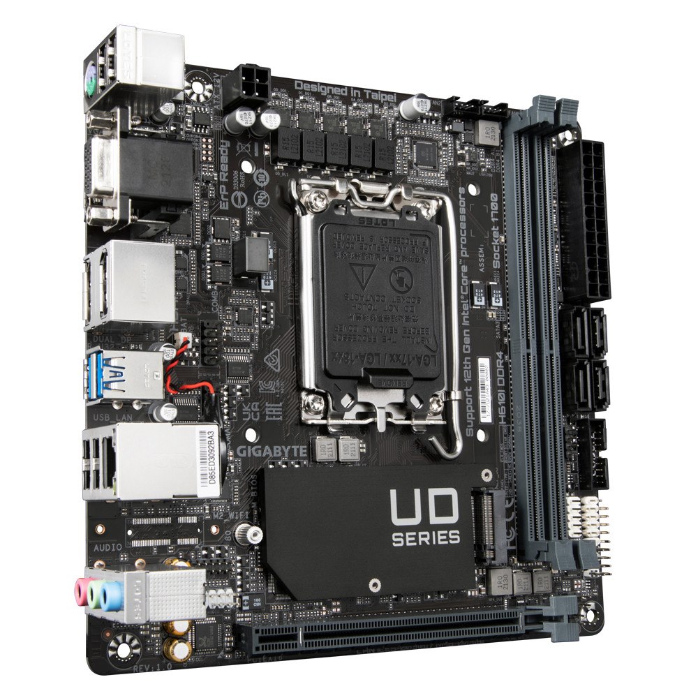Gigabyte Technology Gigabyte H610I DDR4 moderkort Intel H610 Express LGA 1700 Mini-ITX