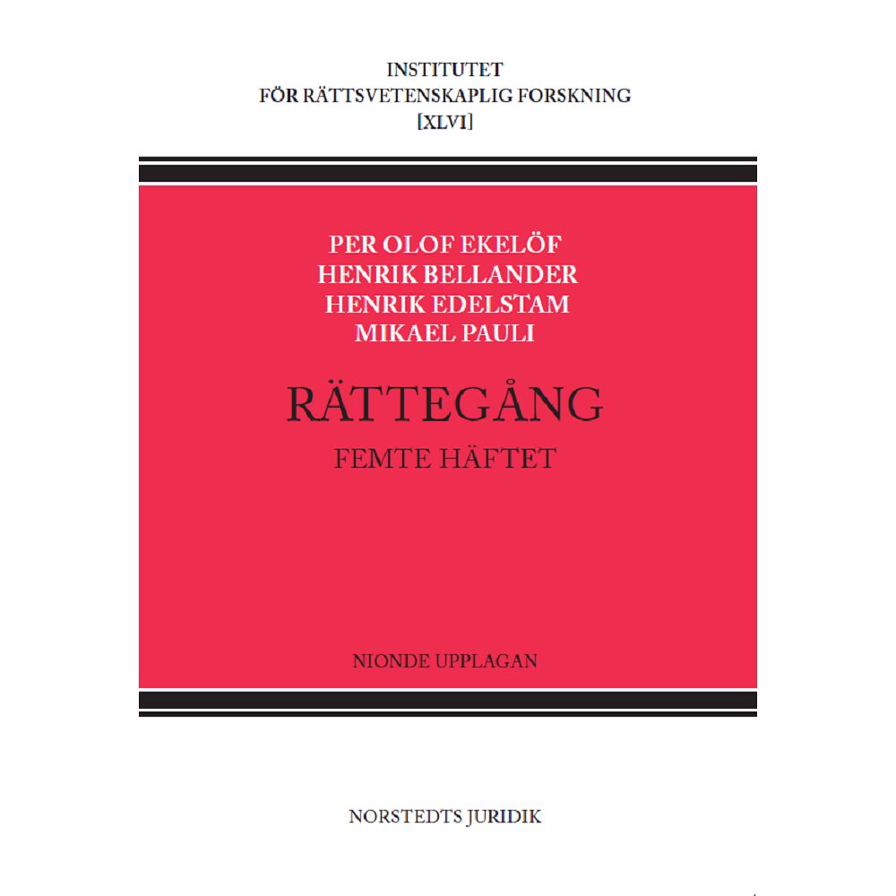 Per Olof Ekelöf Rättegång. Femte häftet (häftad)