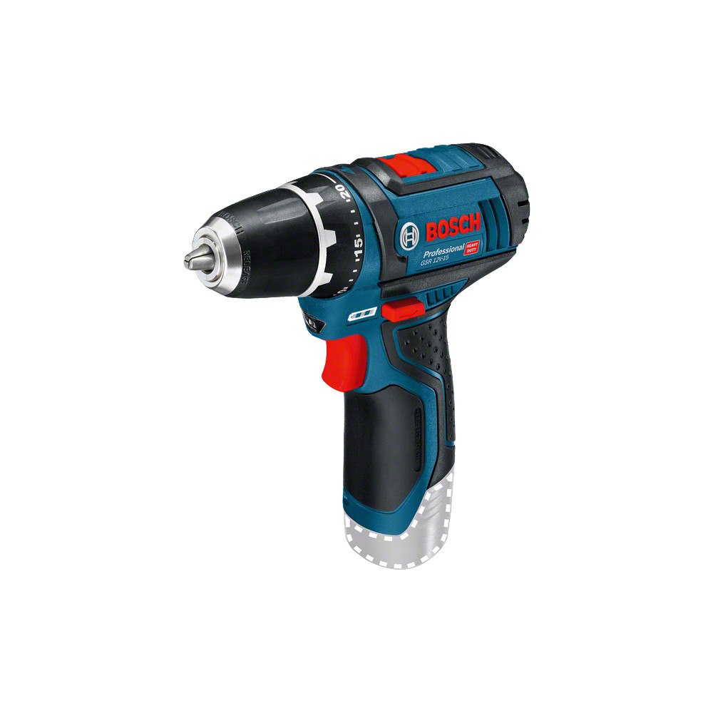 Bosch Group Bosch GSR 12V-15 Professional 650 g Svart, Blå, Röd, Silver