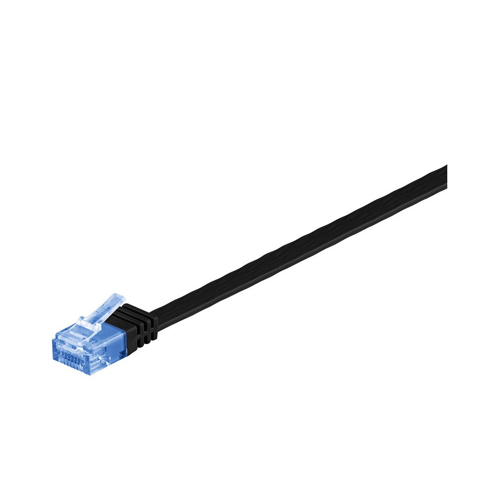 Goobay Goobay RJ-45 CAT6a 3m nätverkskablar Svart U/UTP (UTP)