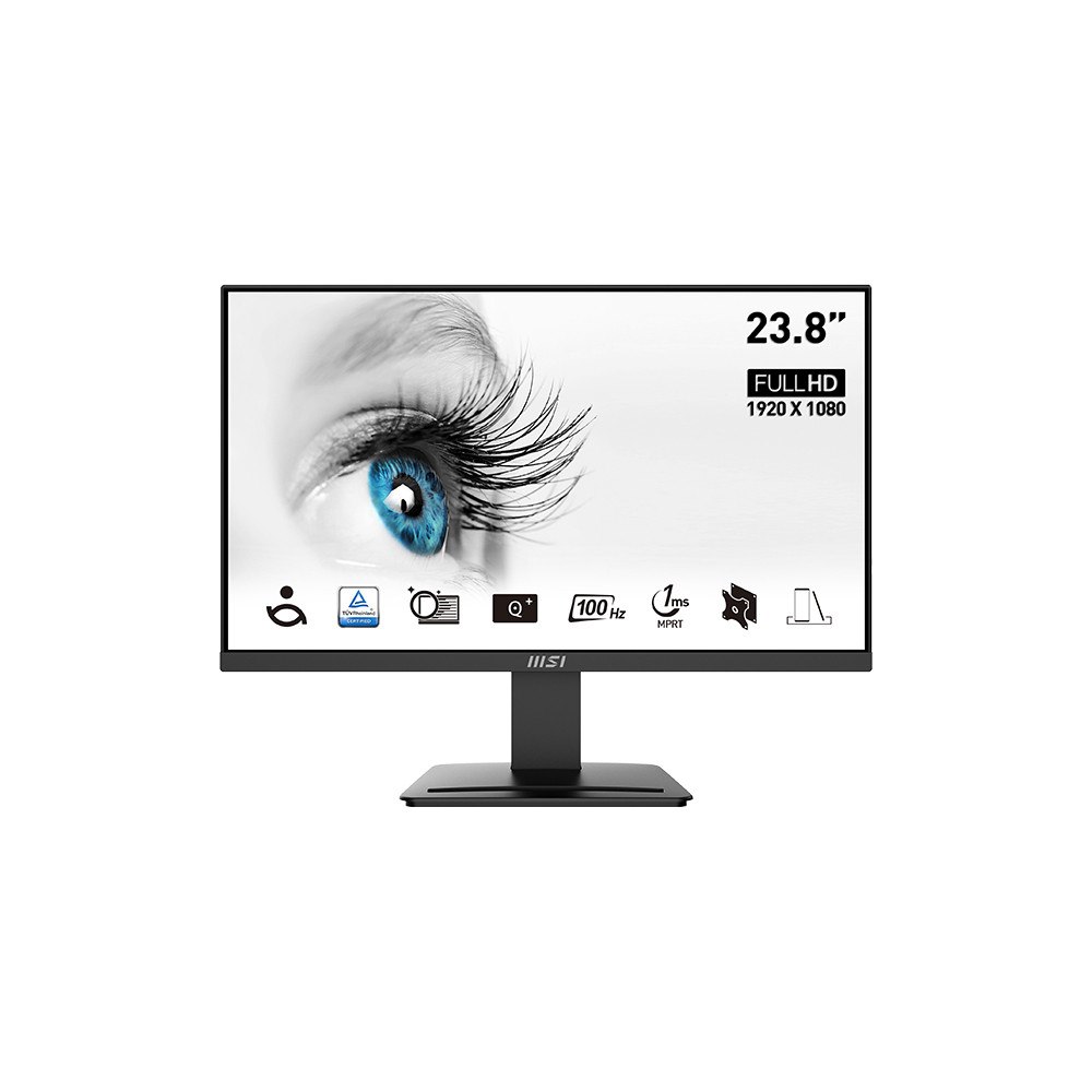 MSI MSI Pro MP2412 platta pc-skärmar 60,5 cm (23.8") 1920 x 1080 pixlar Full HD LCD Svart