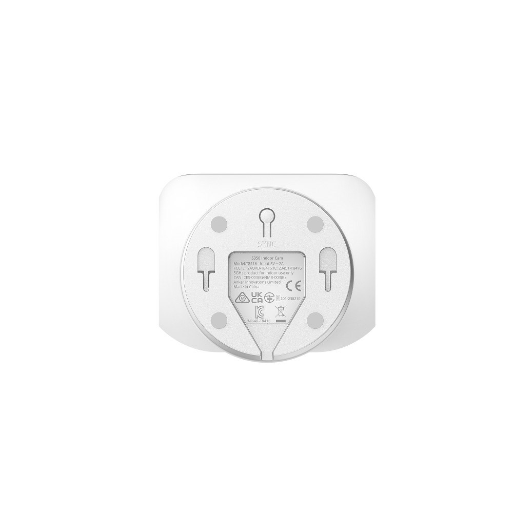Eufy Eufy Indoor Cam S350 Glödlampa IP-säkerhetskamera inomhus 3840 x 2160 pixlar Bord (1-pack)
