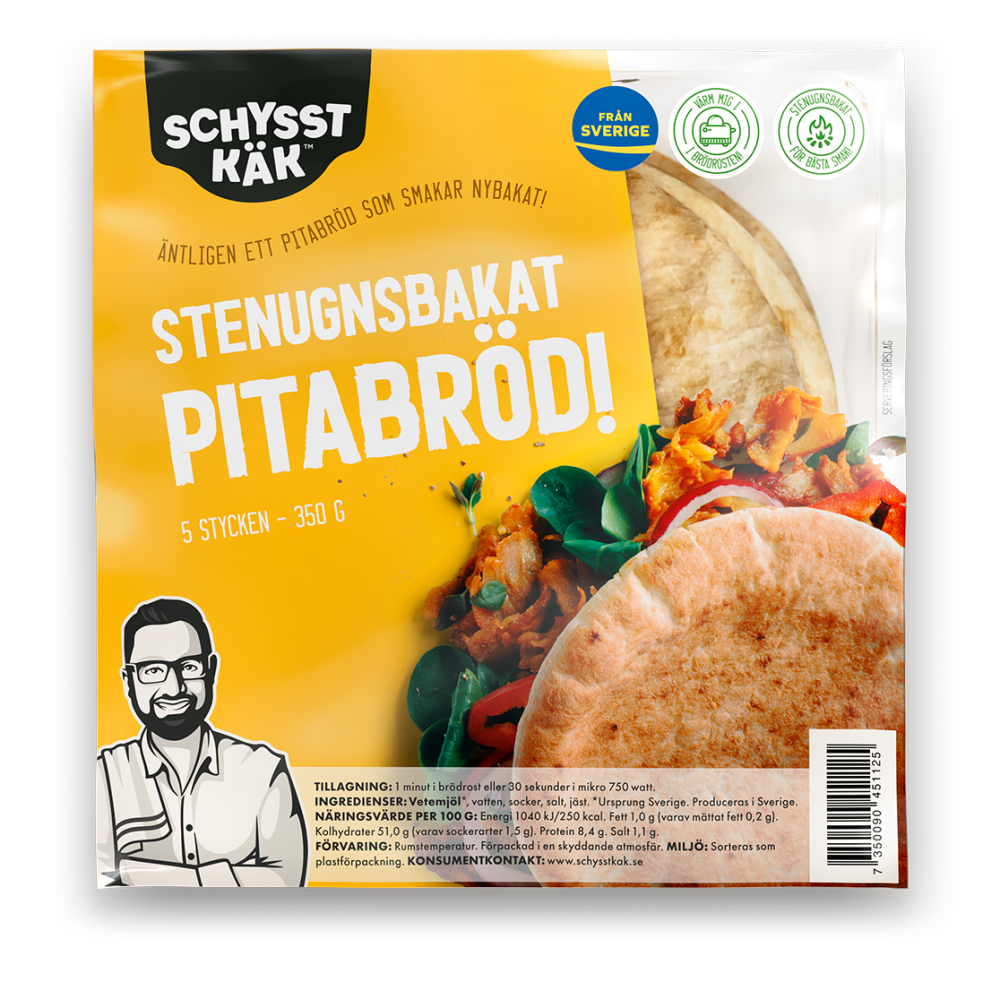 Schysst käk SCH PITABRÖD 350G