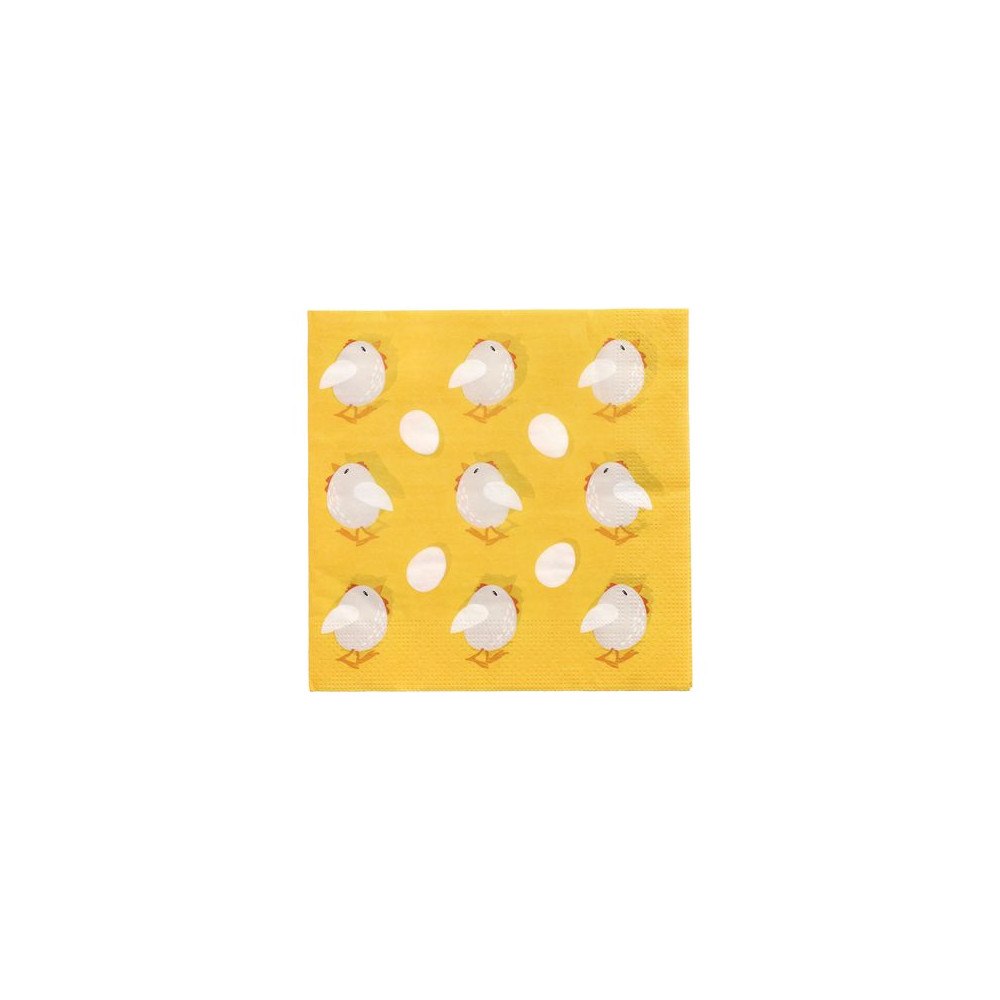 PAPSTAR Servett Chickens 3-lags 33x33cm 20/fp