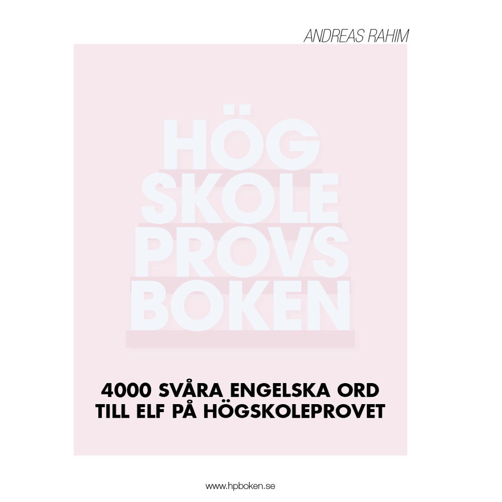 Results AB Högskoleprovsboken : 4000 svåra engelska ord till ELF på högskoleprovet (häftad)
