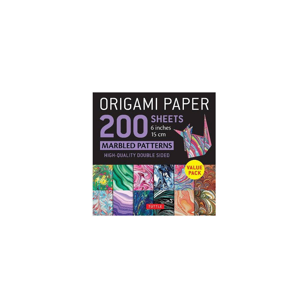 MacMillan Ltd. Origami Paper 200 sheets Marbled Patterns 6" (15 cm) (bok, eng)