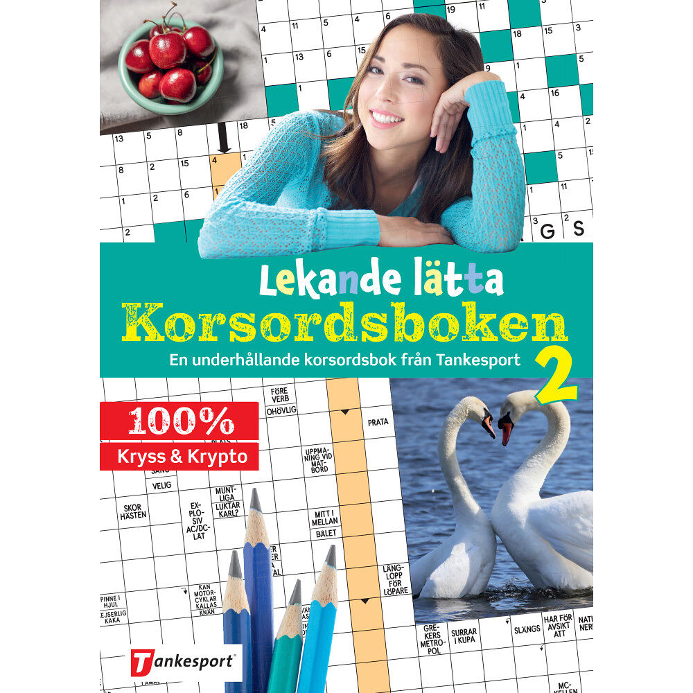 Tankesport Sverige Lekande lätta korsordsboken 2 (häftad)