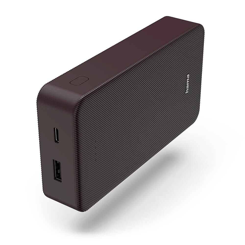 Hama Powerbank Colour 20 20000mAh USB-C+USB-A Plum