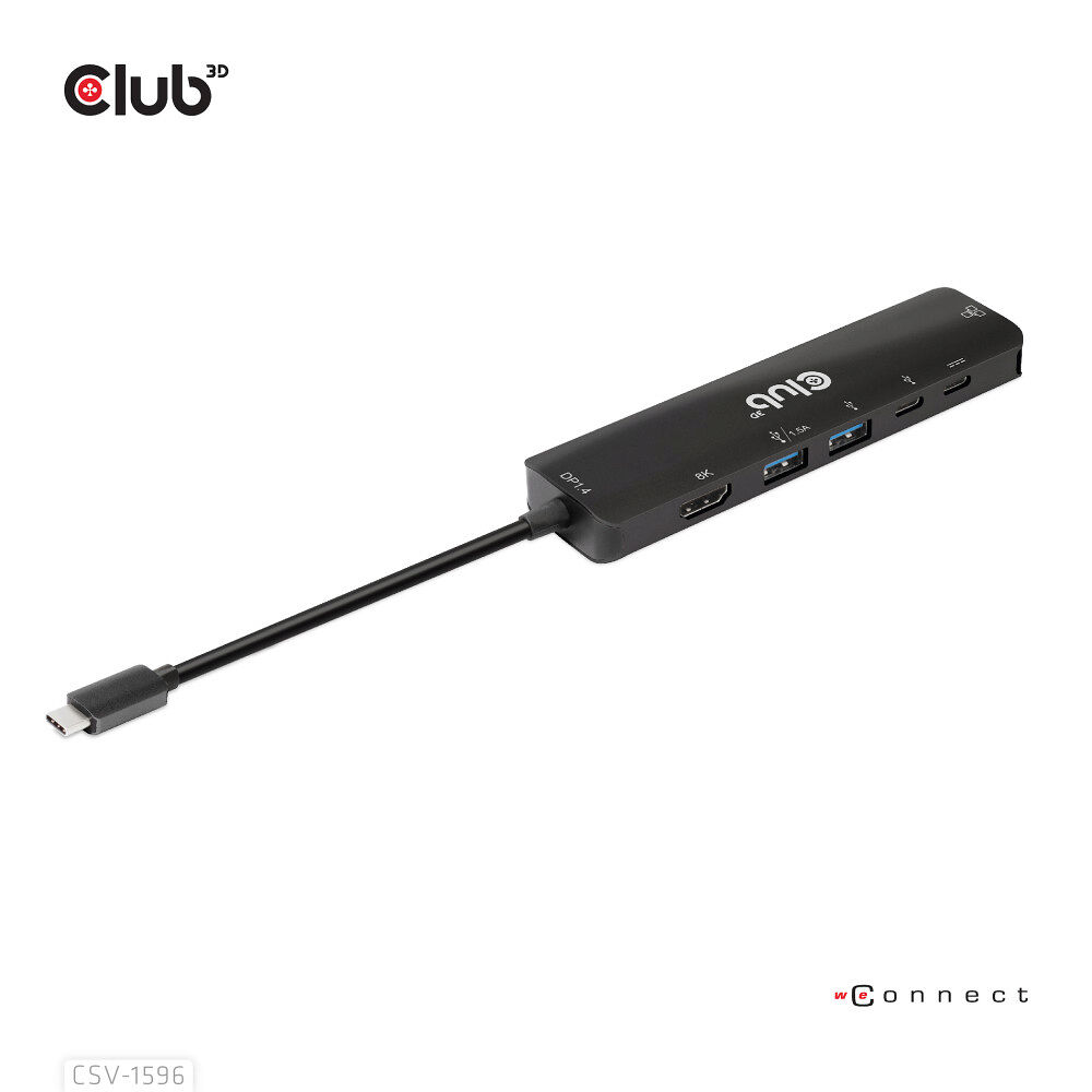 Club 3D Club 3D - dockningsstation - USB-C 3.1 Gen 1 - HDMI - 1GbE