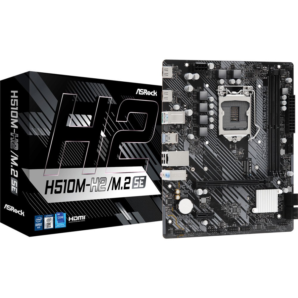 ASRock ASRock H510M-H2/M.2 SE - moderkort - micro ATX - LGA1200-uttag - H510