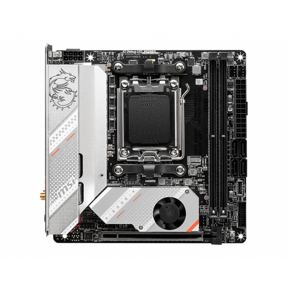 MSI MSI MPG B650I EDGE WIFI - moderkort - mini ITX - Socket AM5 - AMD B650