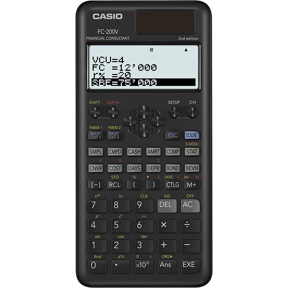 Casio CASIO FC200V2WET - Miniräknare (16.2 x 7.7 x 1.1CM)