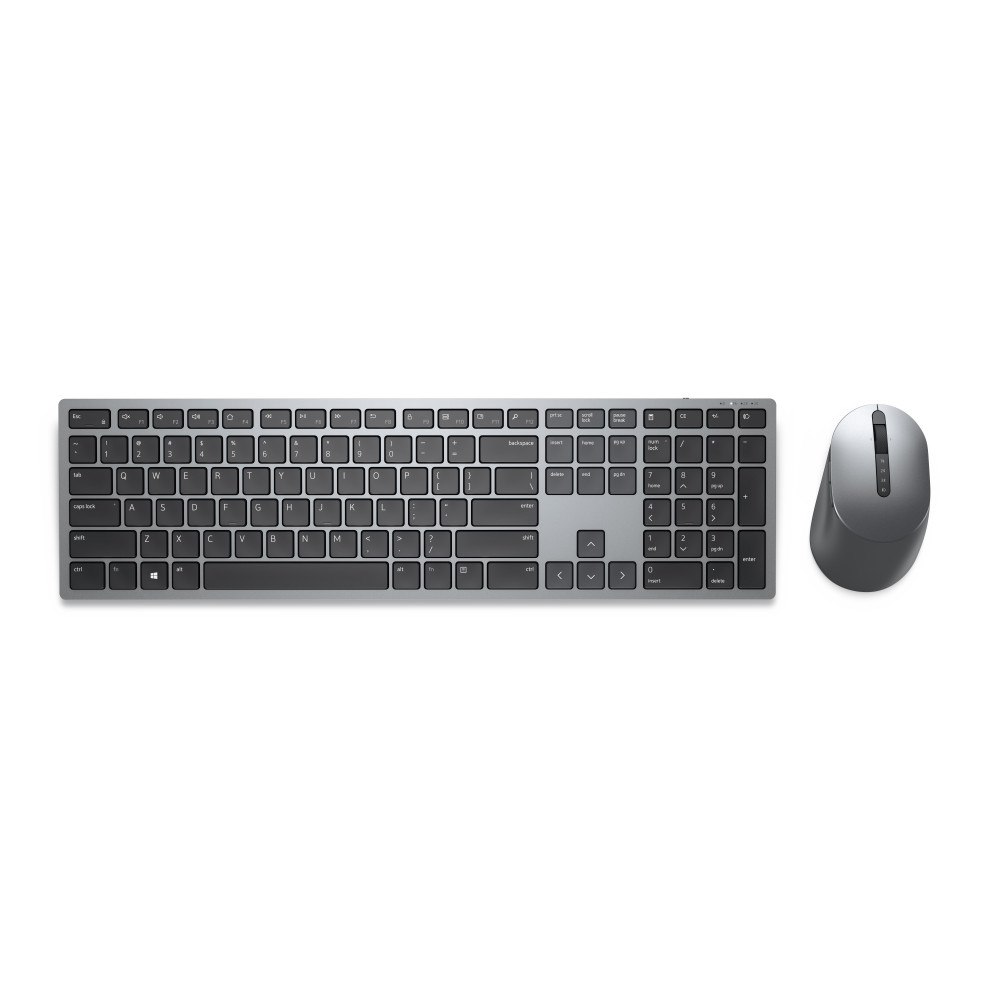 DELL Dell Pro Plus Keyboard and Mouse KM7321W - sats med tangentbord och mus - QWERTY - USA, internationellt - Titan gray Inm...
