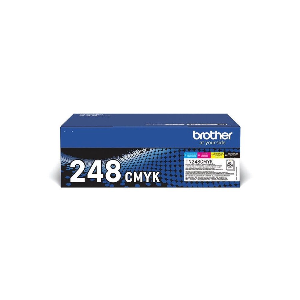 Brother Brother TN248VAL Multipack - 4-pack - svart, gul, cyan, magenta - original - tonerkassett