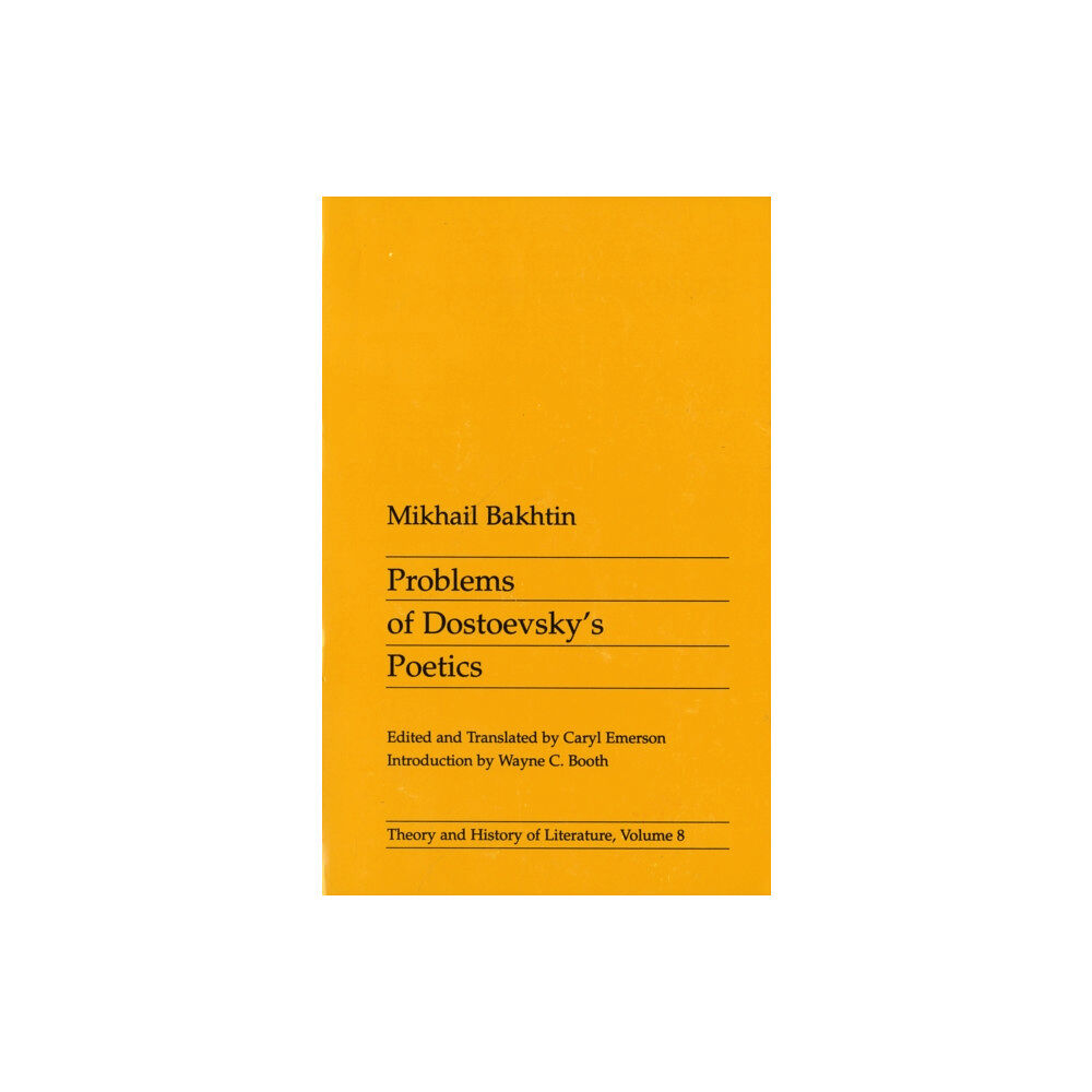University of Minnesota Press Problems of Dostoevsky's Poetics (häftad, eng)
