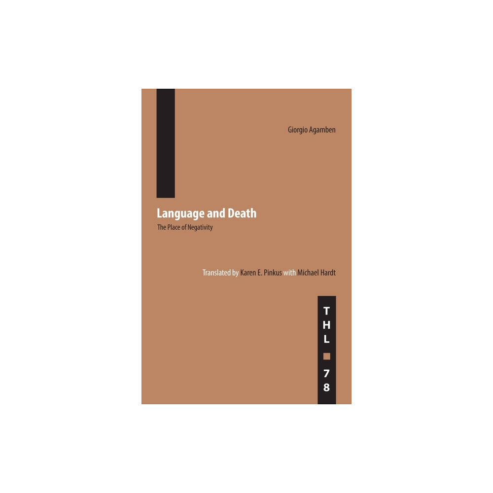 University of Minnesota Press Language and Death (häftad, eng)