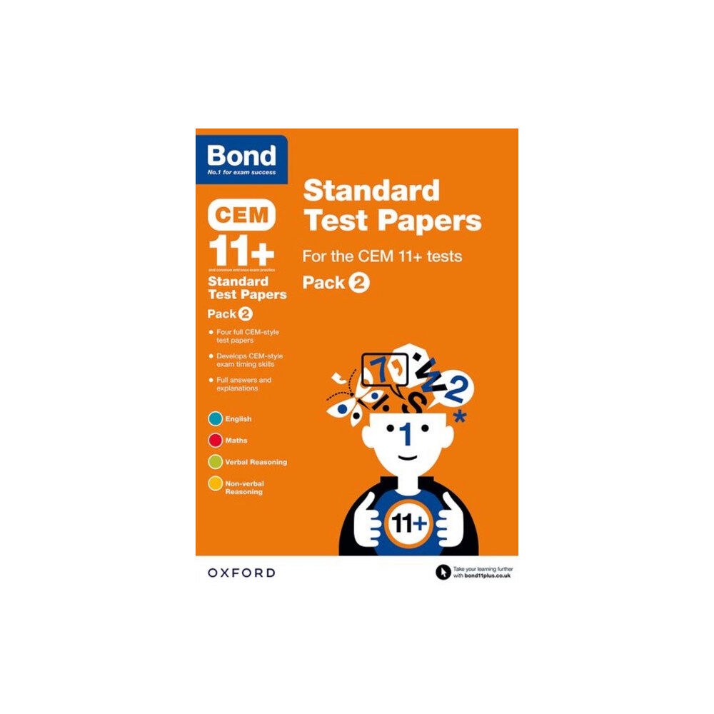 Oxford University Press CEM: Bond 11+ Standard Test Papers: Ready for the 2025 Cambridge Select Insight exam (häftad, eng)